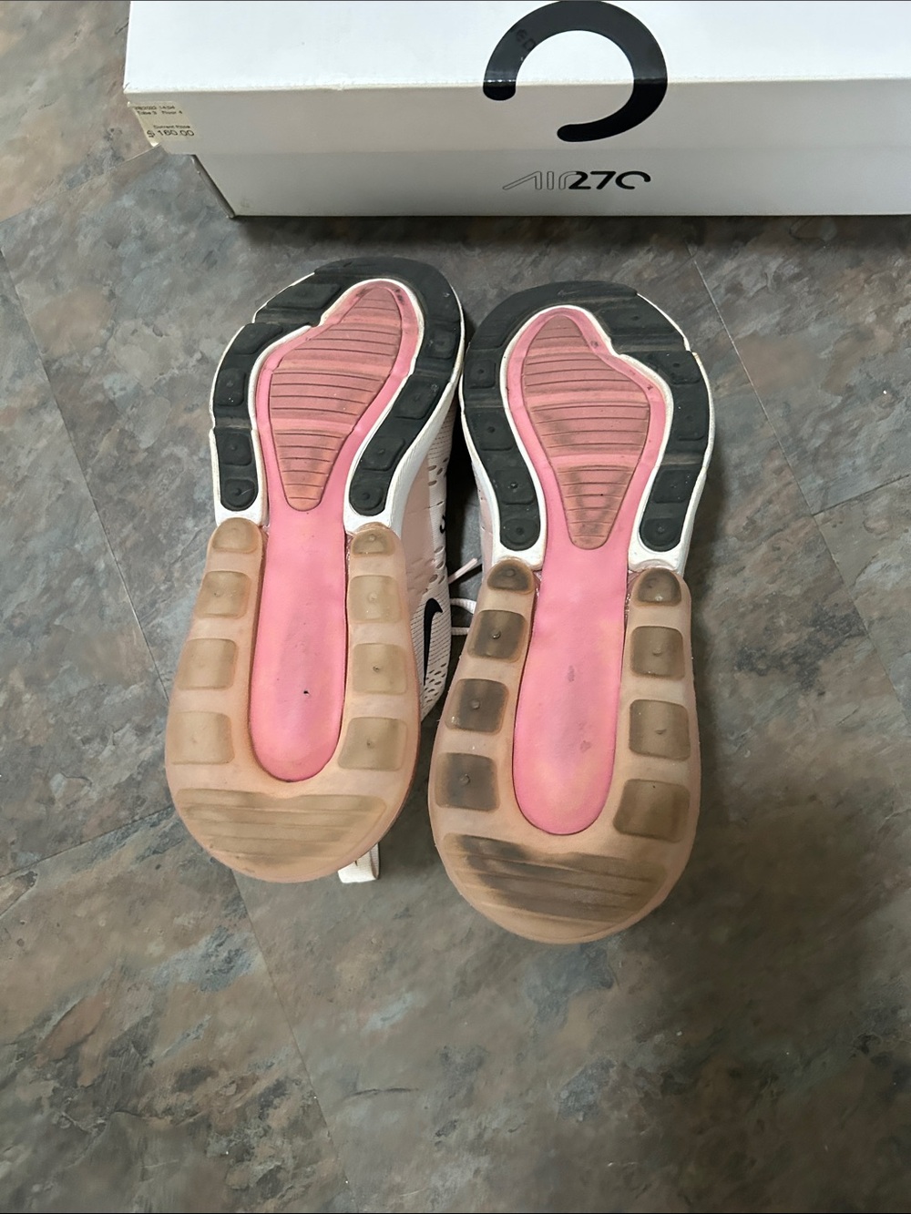 Women’s Ladies Nike Air270 Light Pink Running Sneakers Size 8 EUC with Box - Picture 8 of 16